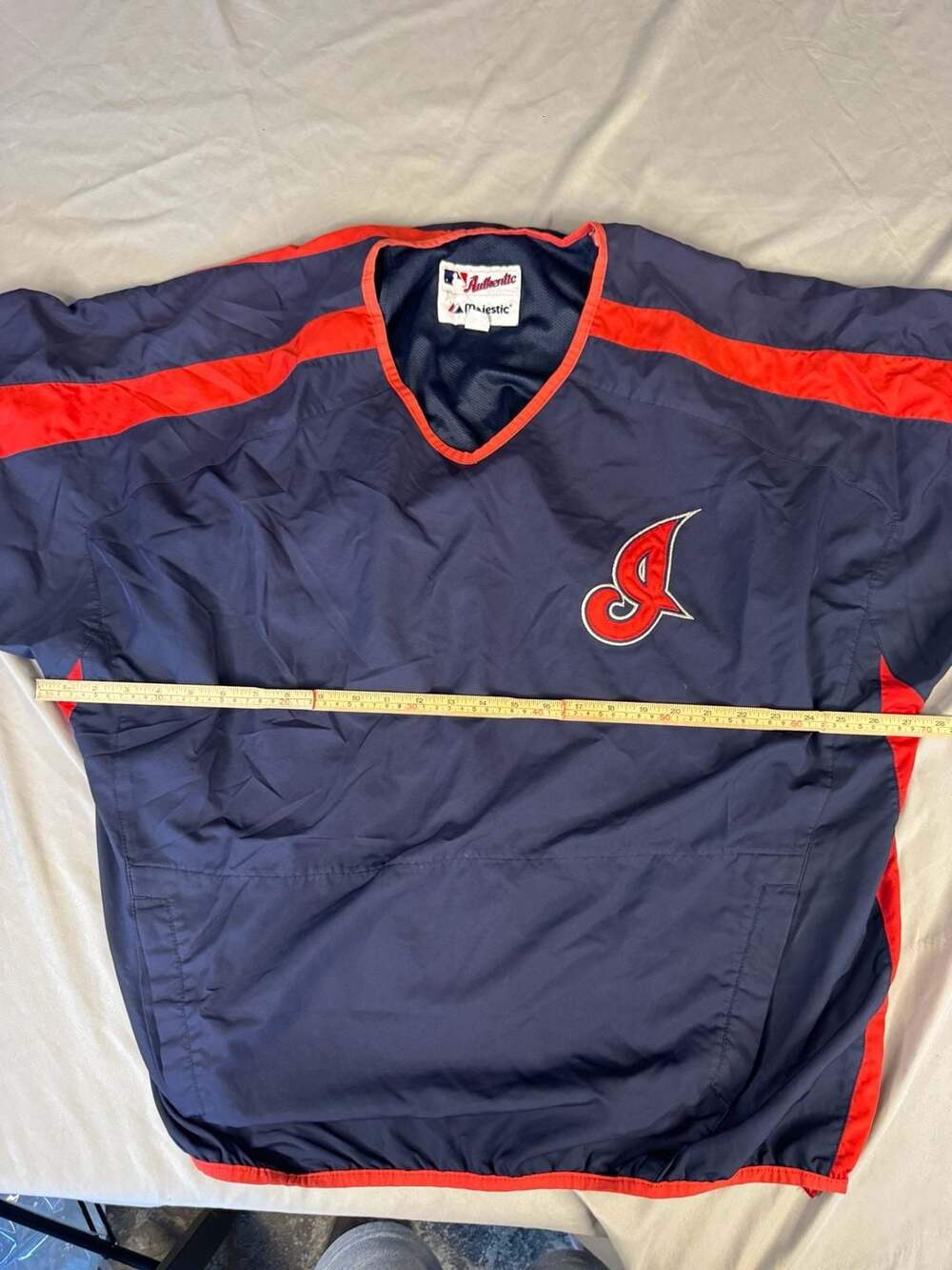 Majestic Cleveland Indians BP Jersey Pullover Jacket